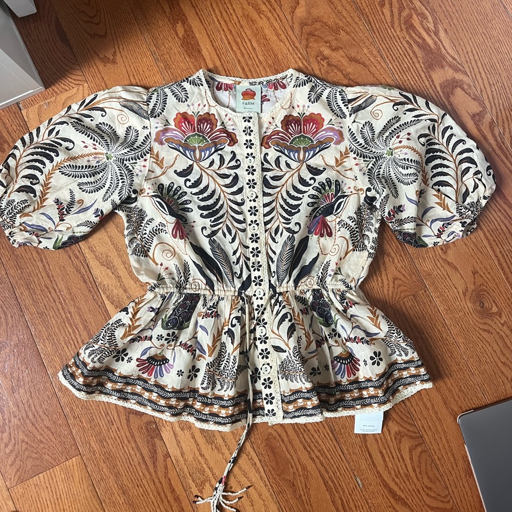 FARM RIO Floral Print Women's Top
